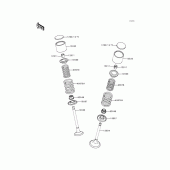 Схема вузла: Клапан для Kawasaki KL650 KLR650