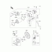 Схема вузла: Starter motor для Kawasaki ZX600 Ninja ZX-6