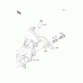 Схема узла: Лапка тормоза для Kawasaki KLX140 KLX140