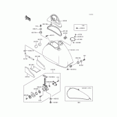 Схема вузла: Паливний бак(1/2)(vn800-a5) для Kawasaki VN800 Vulcan 800