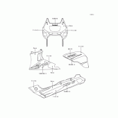Схема узла: Decals(violet/rose)(zx600-e1) для Kawasaki ZX600 Ninja ZX-6