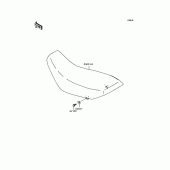 Схема узла: Сиденье для Kawasaki KL250 KL250 Super Sherpa