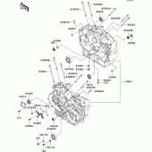 Схема вузла: Картер двигуна для Kawasaki VN800 Vulcan 800 Drifter