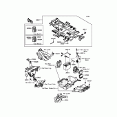 Схема узла: Проводка и электрические компоненты для Kawasaki ZR1200 ZRX1200 DAEG