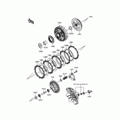 Схема вузла: Зчеплення для Kawasaki EX300 Ninja 300