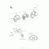 Схема вузла: Meter(S) для Kawasaki ZX1400 Ninja ZX-14R