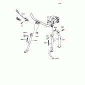 Схема вузла: Stand(s) для Kawasaki ZX400 Z400FII