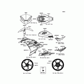 Схема вузла: Decals(Green) для Kawasaki EX300 Ninja 300 ABS