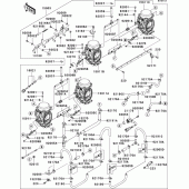 Схема вузла: Карбюратор(1/3)(uk) для Kawasaki ZX900 Ninja ZX-9R