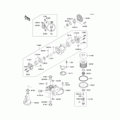 Схема узла: Масляный насос & Масляный фильтр (1/2) для Kawasaki ZX1100 Ninja ZX-11