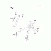 Схема узла: Подставка для Kawasaki BR125 Bajaj Wind