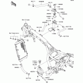Схема узла: Охлаждение для Kawasaki VN1700 VN1700 Classic ABS