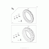 Схема узла: Шины для Kawasaki ZR800 Z800