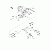 Схема узла: Задний рычаг (Маятник) для Kawasaki VN1700 VN1700 Classic