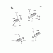 Схема узла: Подножки для Kawasaki KLE250 Anhelo