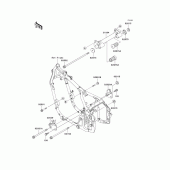 Схема вузла: Кріплення двигуна для Kawasaki VN800 Vulcan 800 Drifter