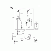 Схема вузла: Замок запалювання для Kawasaki KL250 KL250 Super Sherpa