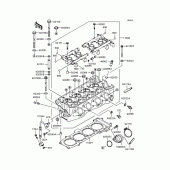 Схема узла: Головка цилиндра для Kawasaki ZX750 Ninja ZX-7RR