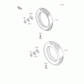 Схема вузла: Шини для Kawasaki ZX600 GPX600R