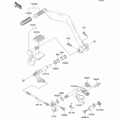 Схема узла: Переключатель передач для Kawasaki VN1500 VN1500 Classic