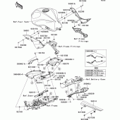 Схема вузла: Side covers/chain cover(l7f) для Kawasaki ZR750 Z750