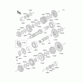 Схема вузла: Трансмісія для Kawasaki ZR550 Zephyr
