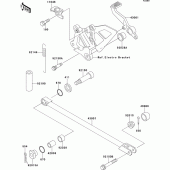 Схема вузла: Лапка гальма для Kawasaki ZX750 ZXR750R