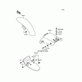 Схема вузла: Крило для Kawasaki EL250 Eliminator 250SE