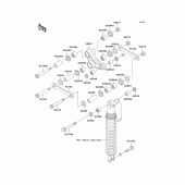 Схема узла: Подвеска для Kawasaki KX250/ KX252 KX250