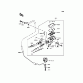Схема вузла: Clutch Master Cylinder для Kawasaki VN1700 Vulcan 1700 Nomad ABS