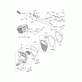 Схема узла: Воздушный фильтр для Kawasaki VN900 Vulcan 900 Classic LT