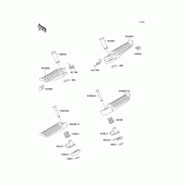 Схема вузла: Підніжки для Kawasaki ZX600 Ninja ZX-6