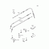 Схема узла: Тросики для Kawasaki KL250 KL250 Super Sherpa