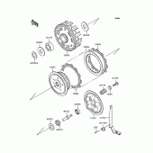 Схема вузла: Зчеплення для Kawasaki ZR400 ZRX