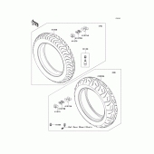 Схема вузла: Шини для Kawasaki VN1700 Vulcan 1700 Nomad