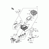 Схема вузла: Повітряний фільтр Kawasaki ZX636 Ninja ZX-6R ABS