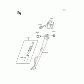 Схема вузла: Підставка для Kawasaki ZR400 Xanthus