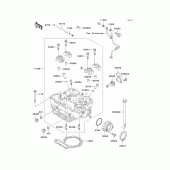 Схема узла: Головка цилиндра для Kawasaki KL650 KLR650