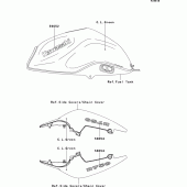 Схема вузла: Decals(clgreen)(lcf) для Kawasaki ZR750 Z750
