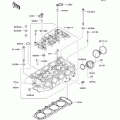 Схема узла: Головка цилиндра для Kawasaki ZX636 Ninja ZX-6R