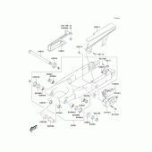 Схема вузла: Swingarm(klx400-a2) для Kawasaki KLX400 KLX400SR