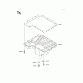 Схема вузла: Oil pan для Kawasaki ZR750 Z750S