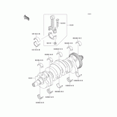 Схема узла: Коленчатый вал для Kawasaki ZR750 Z750 ABS