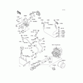 Схема узла: Масляный насос & Масляный фильтр для Kawasaki VN1600 Vulcan 1600 Classic