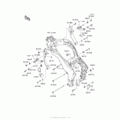 Схема узла: Крепление двигателя для Kawasaki ZX1000 Ninja 1000 ABS