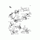 Схема вузла: Вихлопна система для Kawasaki ZR1000 Z1000 ABS