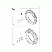 Схема вузла: Шини для Kawasaki ER650 ER-6N