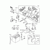 Схема вузла: Електроустаткування для Kawasaki ZR1100 Zephyr 1100RS