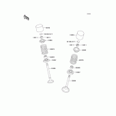 Схема вузла: Клапан для Kawasaki KL250 KL250 Super Sherpa