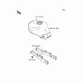 Схема вузла: Інформаційні наклейки для Kawasaki ZR750 ZR-7S